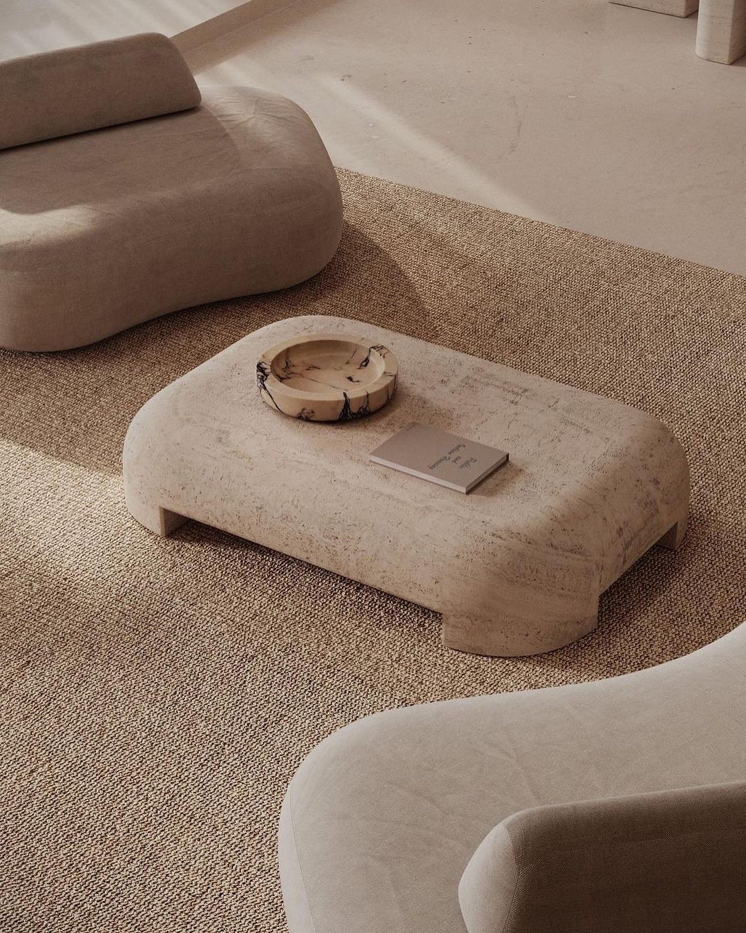 Hand-knotted rug in a luxury living space